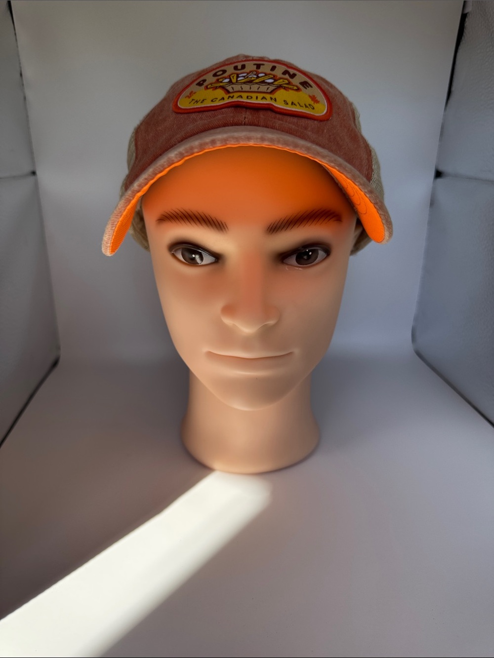 Pout Orange & Tan Poutine Patch Trucker Hat